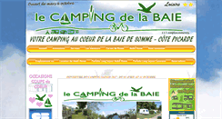 Desktop Screenshot of campingdelabaie.eu
